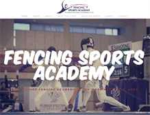 Tablet Screenshot of fencingsports.net